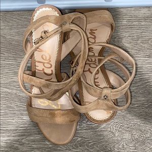 Sam Edelman Block Tan Heels